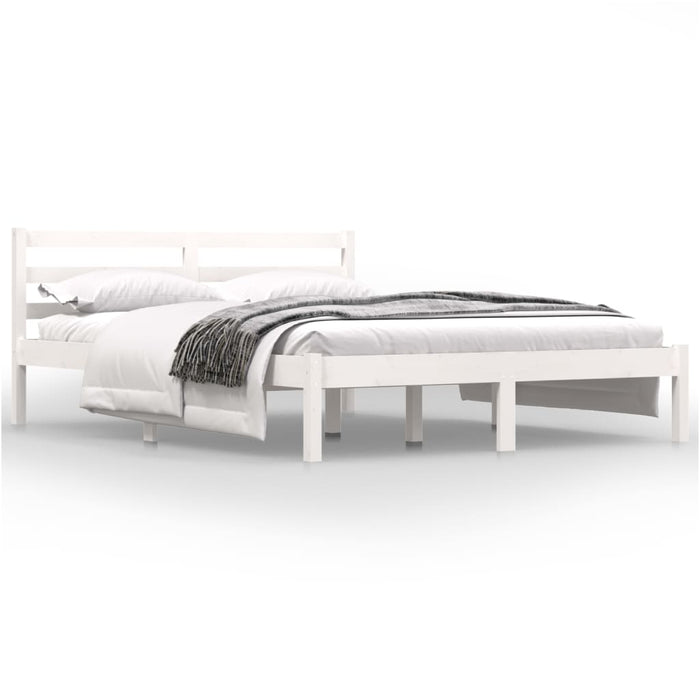 Bed Frame without Mattress 120x190cm White Small Double