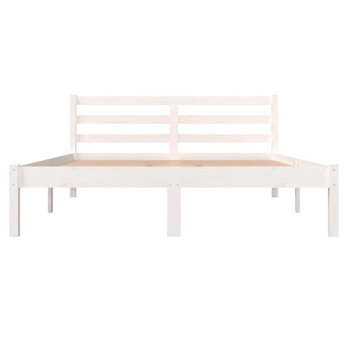 Bed Frame without Mattress 135x190cm White Double