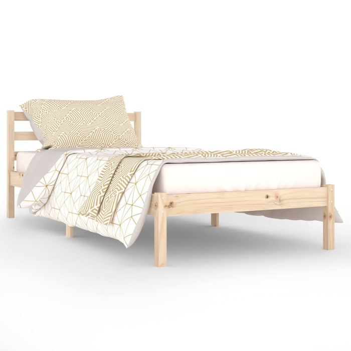 Bed Frame without Mattress Solid Wood Pine 90x200cm