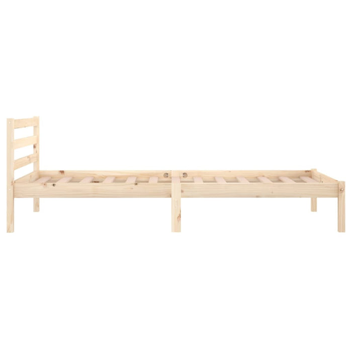 Bed Frame without Mattress Solid Wood Pine 90x200cm