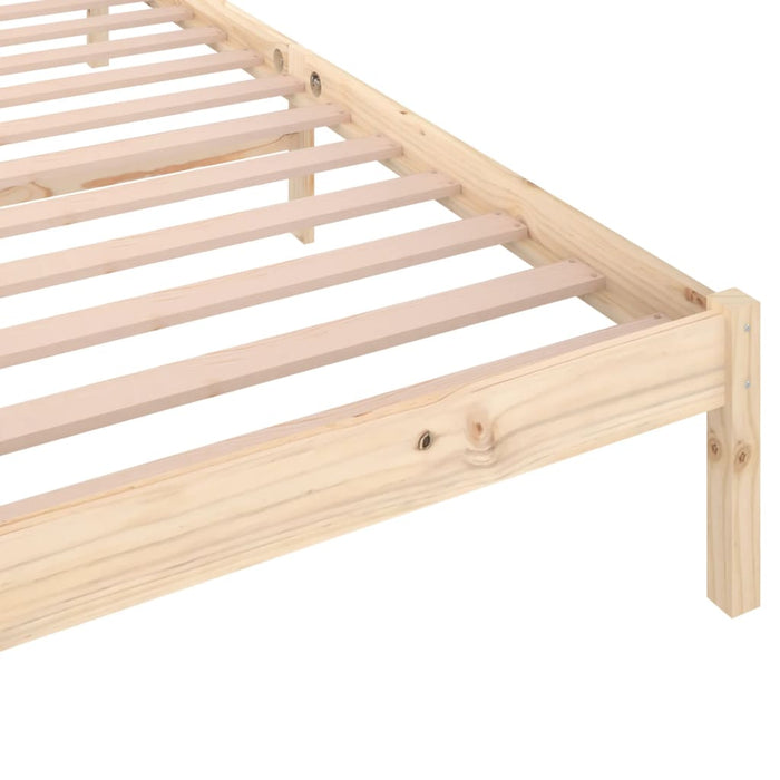 Bed Frame without Mattress Solid Wood Pine 90x200cm