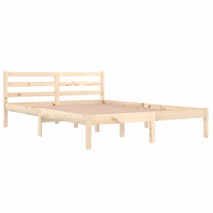 Bed Frame without Mattress Solid Wood Pine 140x200cm