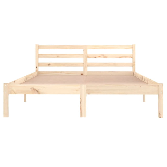 Bed Frame without Mattress Solid Wood Pine 140x200cm