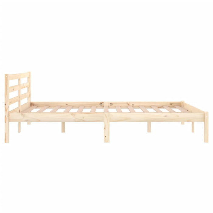 Bed Frame without Mattress Solid Wood Pine 140x200cm