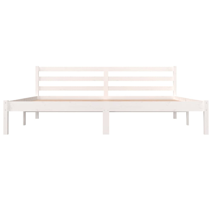 Bed Frame without Mattress 180x200cm White Super King Size