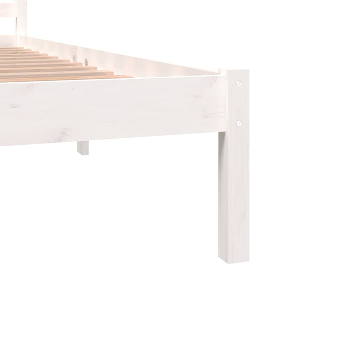 Bed Frame without Mattress 180x200cm White Super King Size