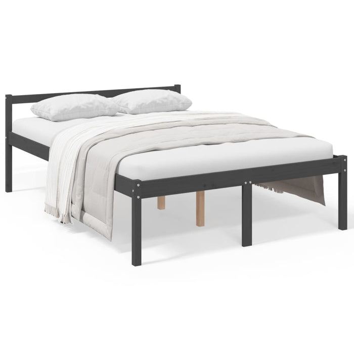 Senior Bed without Mattress Grey 135x190cm Double