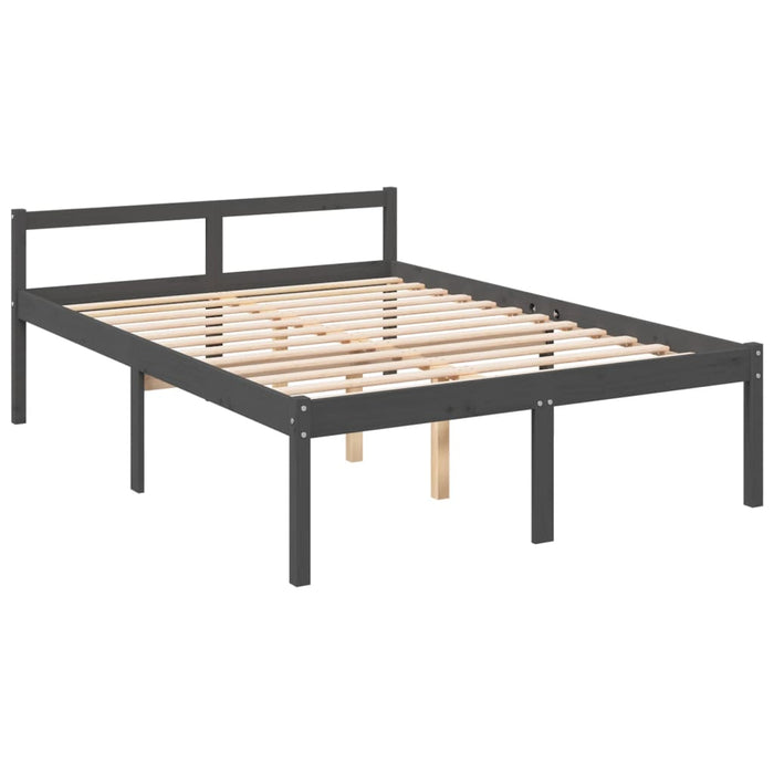 Senior Bed without Mattress Grey 135x190cm Double