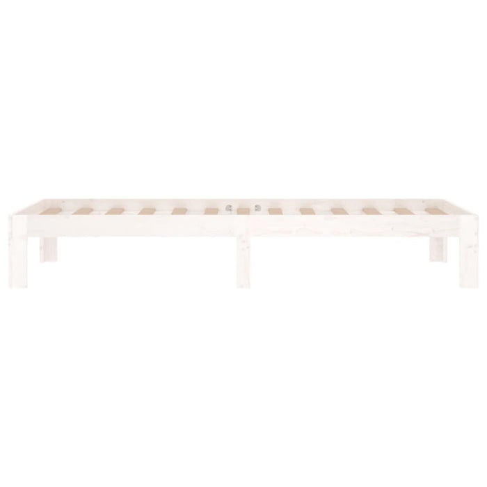 Bed Frame without Mattress White 75x190cm Small Single