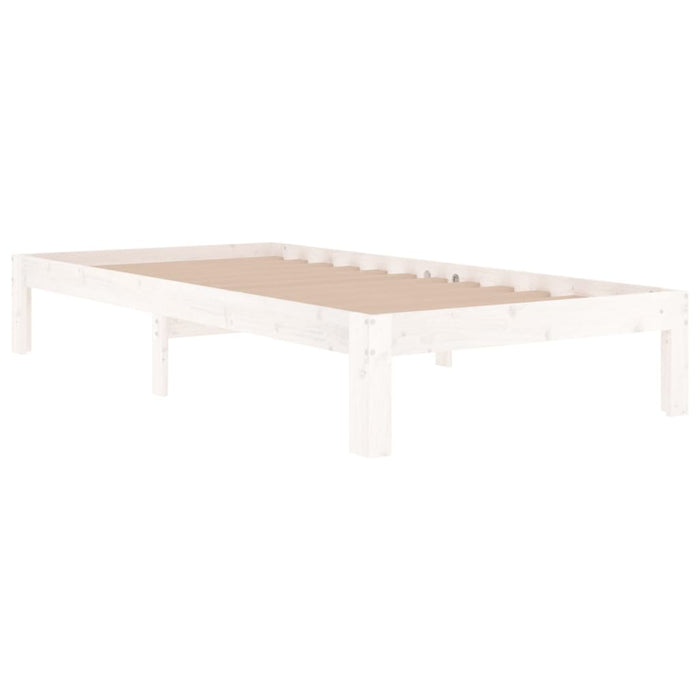 Bed Frame without Mattress White 90x190cm Single