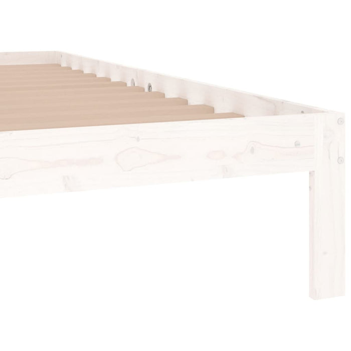 Bed Frame without Mattress White 120x190cm Small Double