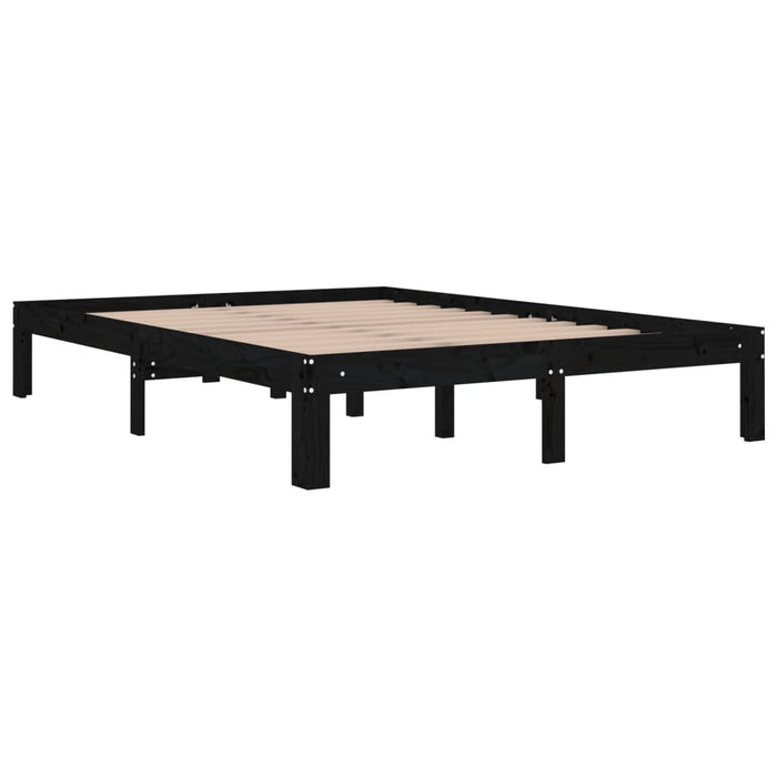 Bed Frame without Mattress Black 135x190cm Double