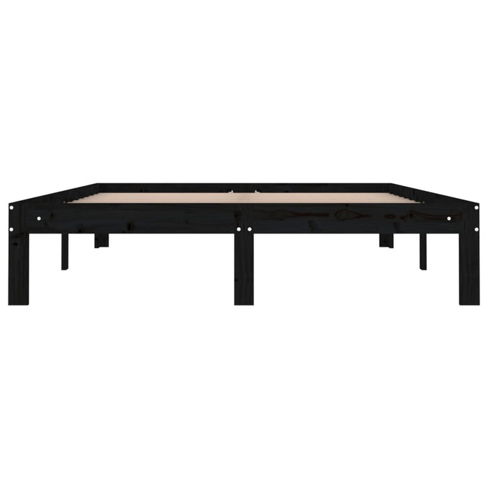 Bed Frame without Mattress Black 135x190cm Double