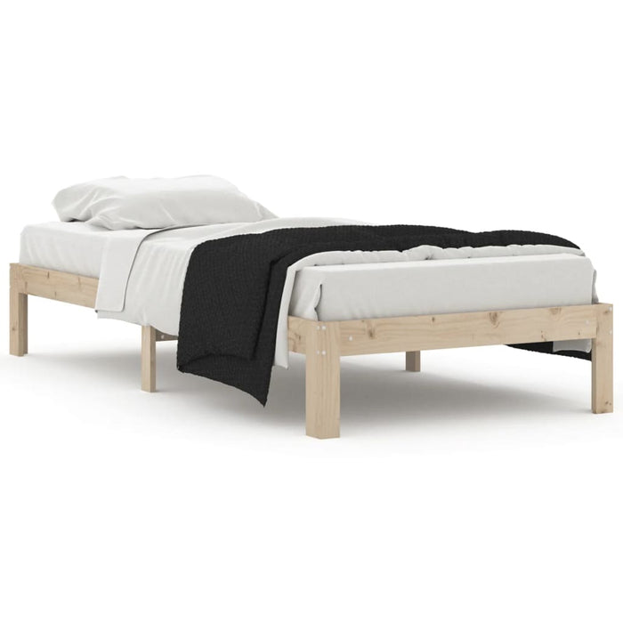 Bed Frame without Mattress Solid Wood Pine 90x200cm