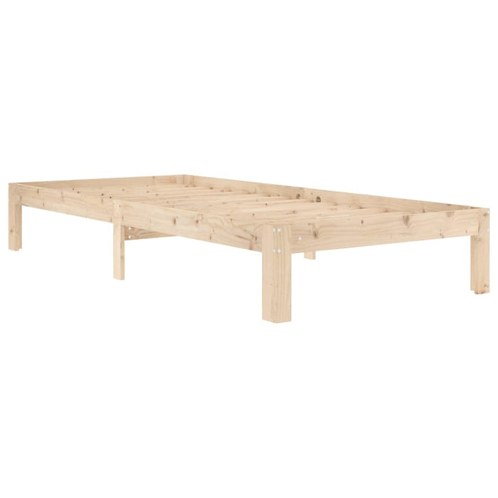 Bed Frame without Mattress Solid Wood Pine 90x200cm