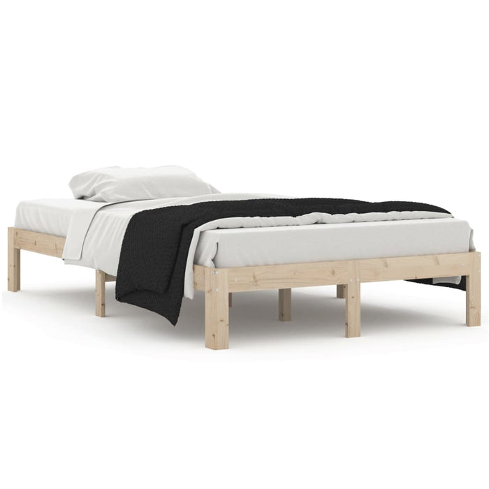 Bed Frame without Mattress Solid Wood Pine 120x200cm