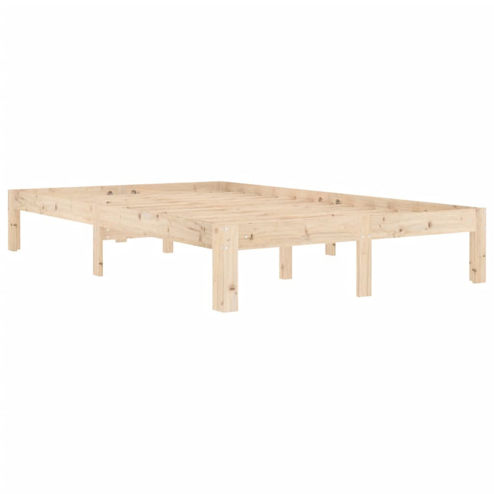 Bed Frame without Mattress Solid Wood Pine 120x200cm