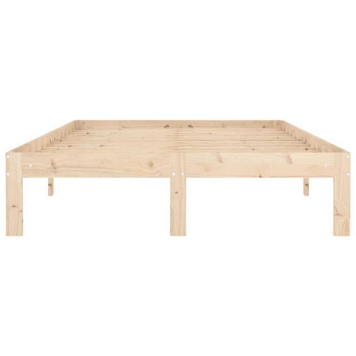 Bed Frame without Mattress Solid Wood Pine 120x200cm