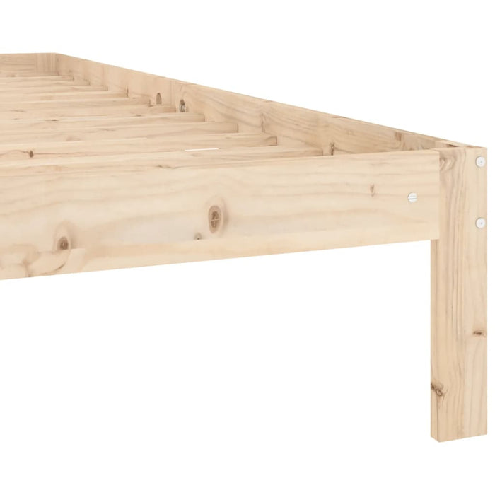 Bed Frame without Mattress Solid Wood Pine 120x200cm