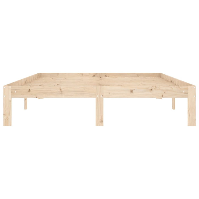 Bed Frame without Mattress Solid Wood Pine 140x200cm