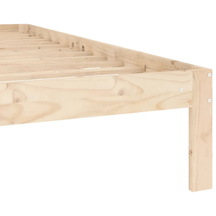 Bed Frame without Mattress Solid Wood Pine 140x200cm