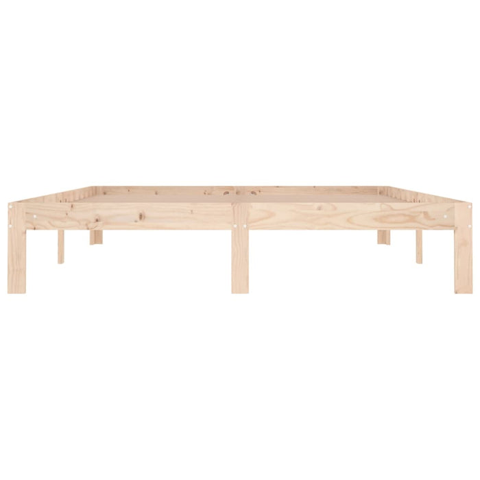 Bed Frame without Mattress Solid Wood 150x200cm King Size