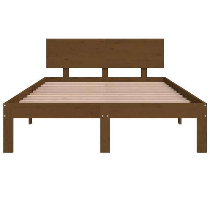 Bed Frame without Mattress Honey Brown 120x190cm Small Double