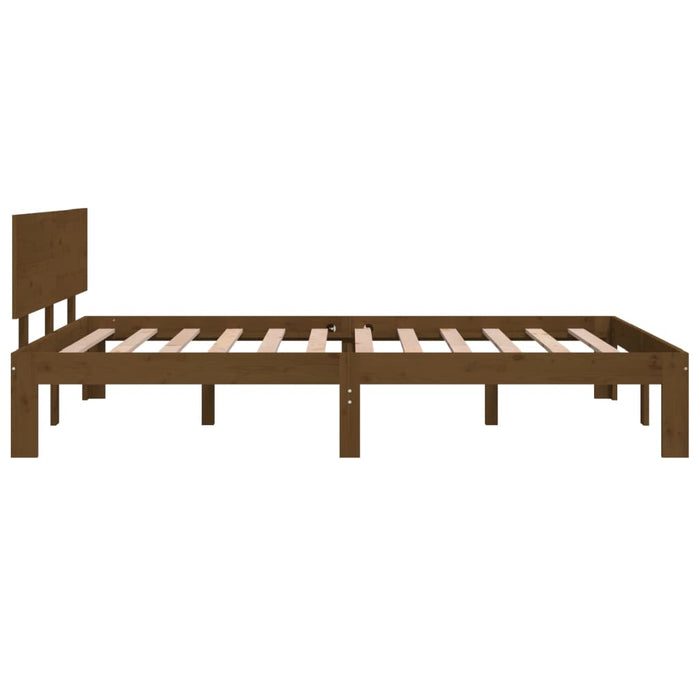 Bed Frame without Mattress Honey Brown 120x190cm Small Double