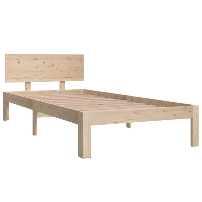 Bed Frame without Mattress Solid Wood Pine 90x200cm