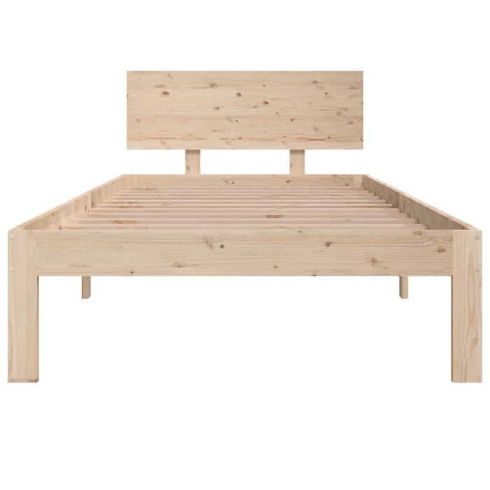 Bed Frame without Mattress Solid Wood Pine 90x200cm