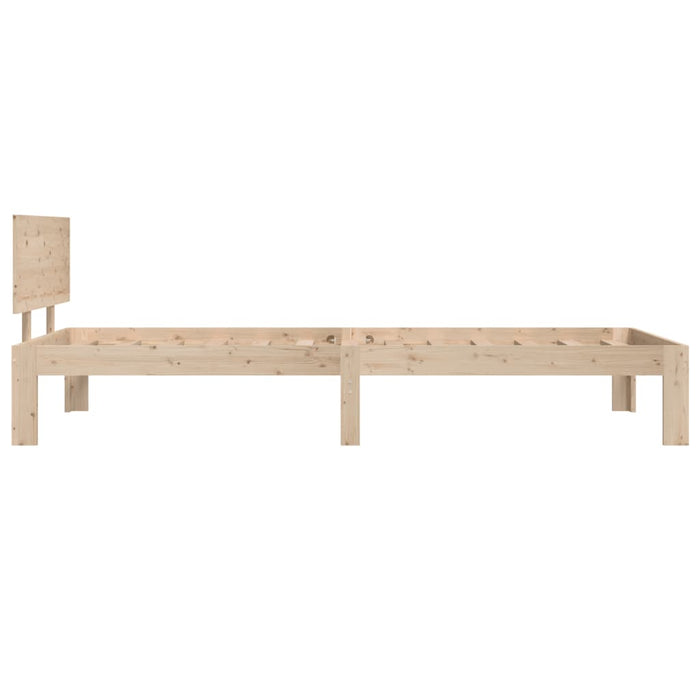 Bed Frame without Mattress Solid Wood Pine 90x200cm