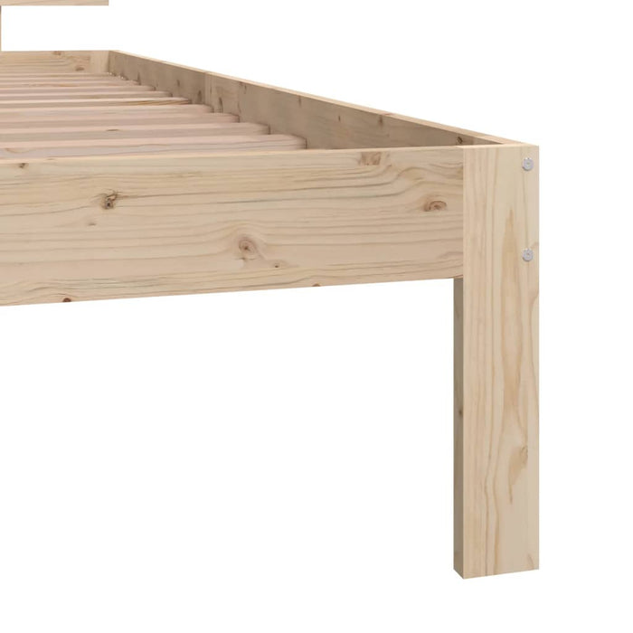 Bed Frame without Mattress Solid Wood Pine 90x200cm