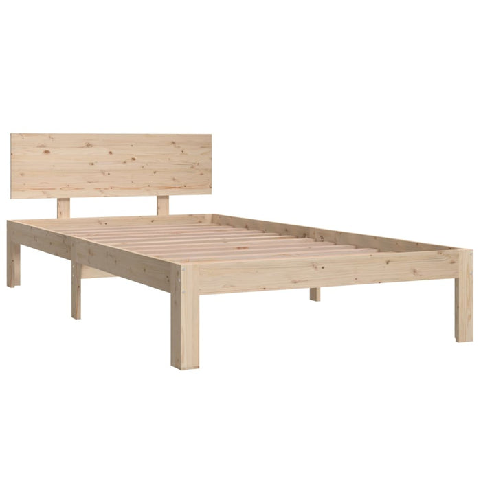 Bed Frame without Mattress Solid Wood Pine 100x200cm