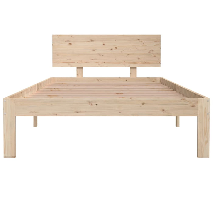 Bed Frame without Mattress Solid Wood Pine 100x200cm