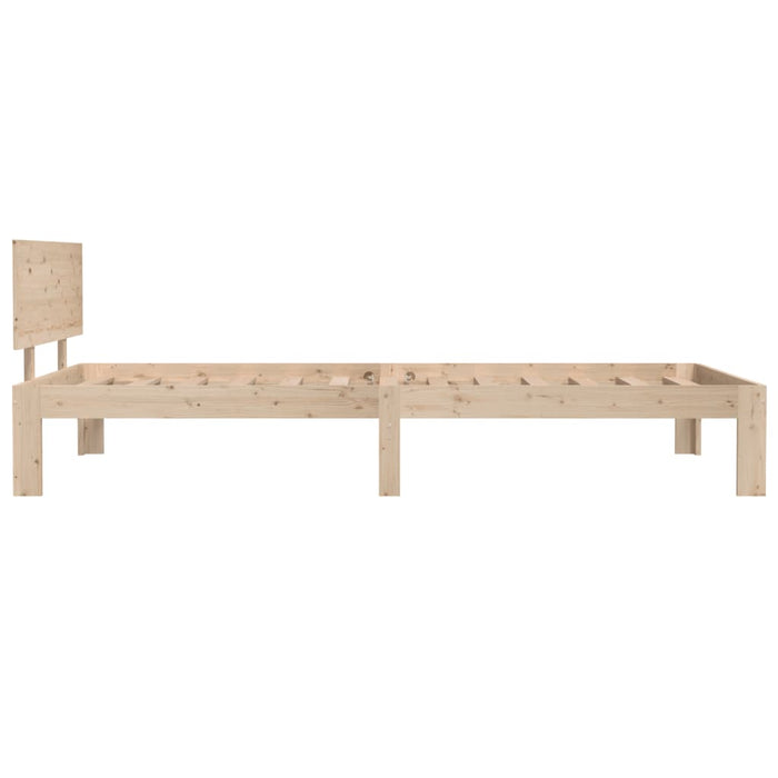 Bed Frame without Mattress Solid Wood Pine 100x200cm