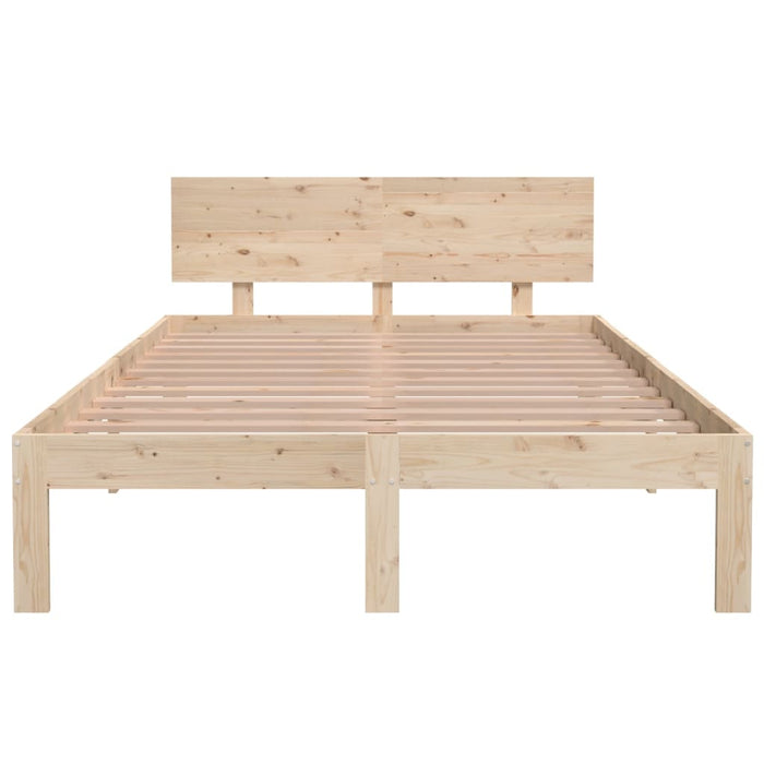 Bed Frame without Mattress Solid Wood Pine 120x200cm