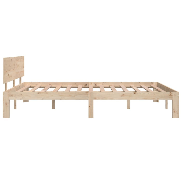 Bed Frame without Mattress Solid Wood Pine 140x200cm