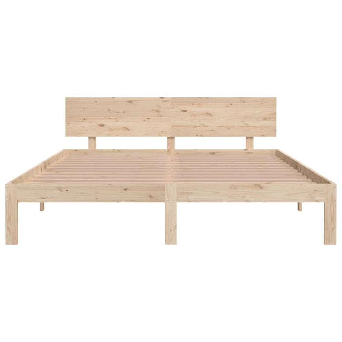 Bed Frame without Mattress Solid Wood Pine 160x200cm