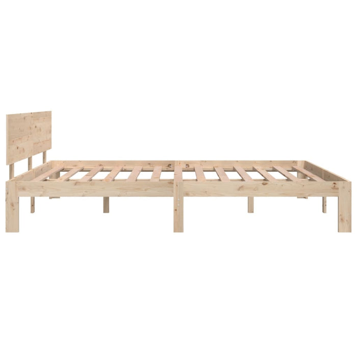 Bed Frame without Mattress Solid Wood Pine 160x200cm