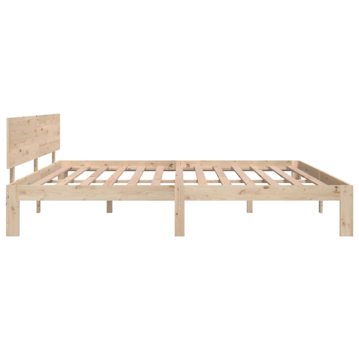 Bed Frame without Mattress Solid Wood Pine 200x200cm