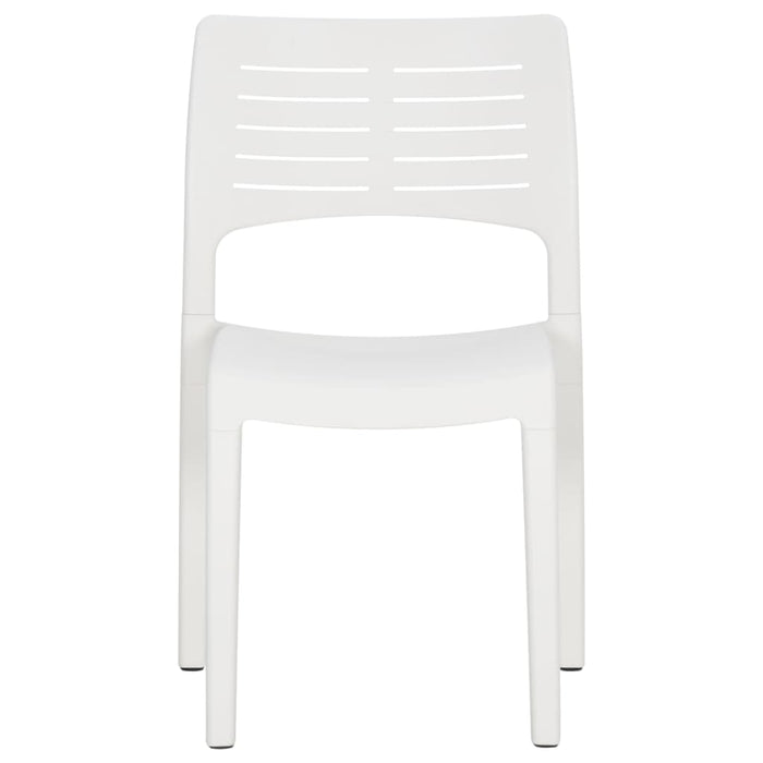 Garden Chairs 2 pcs White Polypropylene