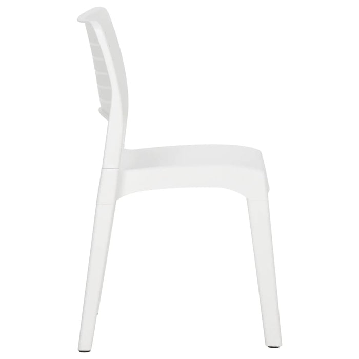 Garden Chairs 2 pcs White Polypropylene