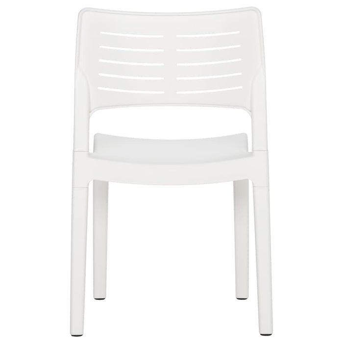 Garden Chairs 2 pcs White Polypropylene