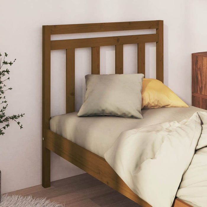 Bed Headboard Honey Brown 81x4x100 cm Solid Wood Pine