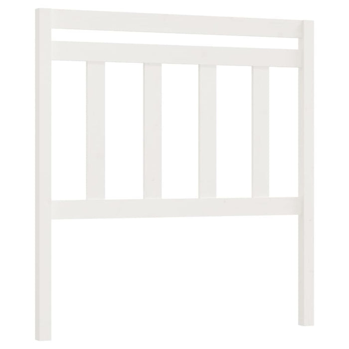 Bed Headboard White 106x4x100 cm Solid Wood Pine