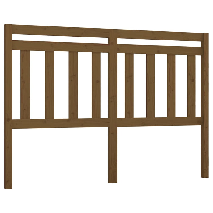 Bed Headboard Honey Brown 126x4x100 cm Solid Wood Pine