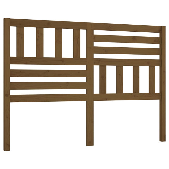 Bed Headboard Honey Brown 126x4x100 cm Solid Wood Pine