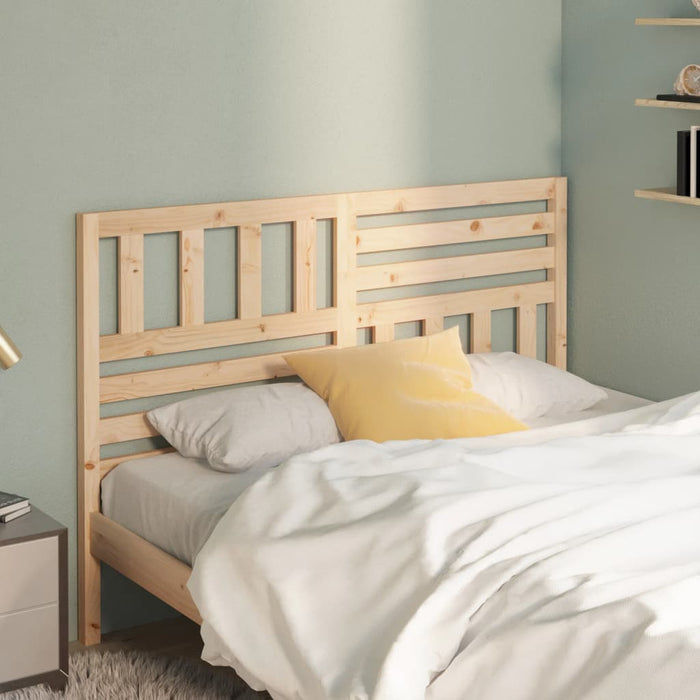 Bed Headboard 141x4x100 cm Solid Wood Pine