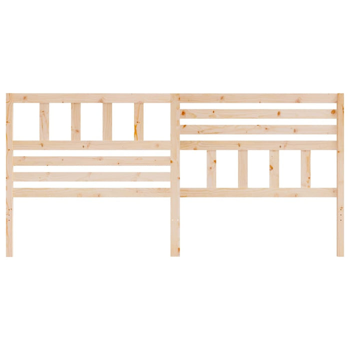 Bed Headboard 186x4x100 cm Solid Wood Pine