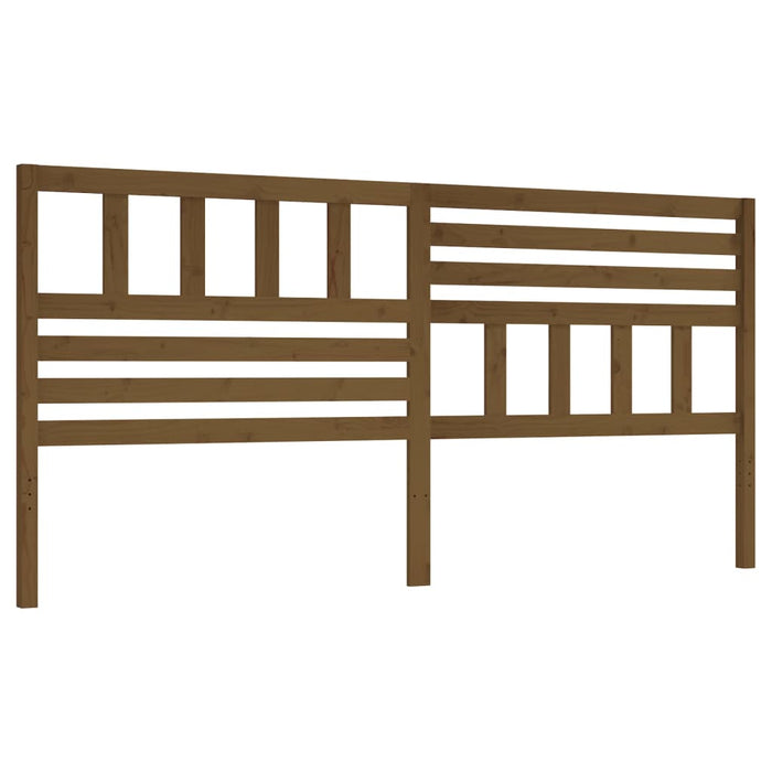 Bed Headboard Honey Brown 186x4x100 cm Solid Wood Pine